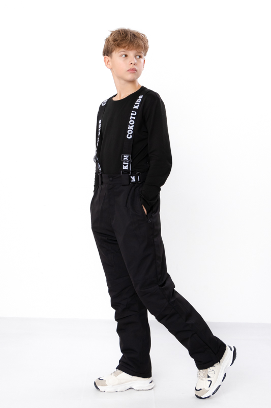 Зимові штани-напівкомбез юніор на флісі